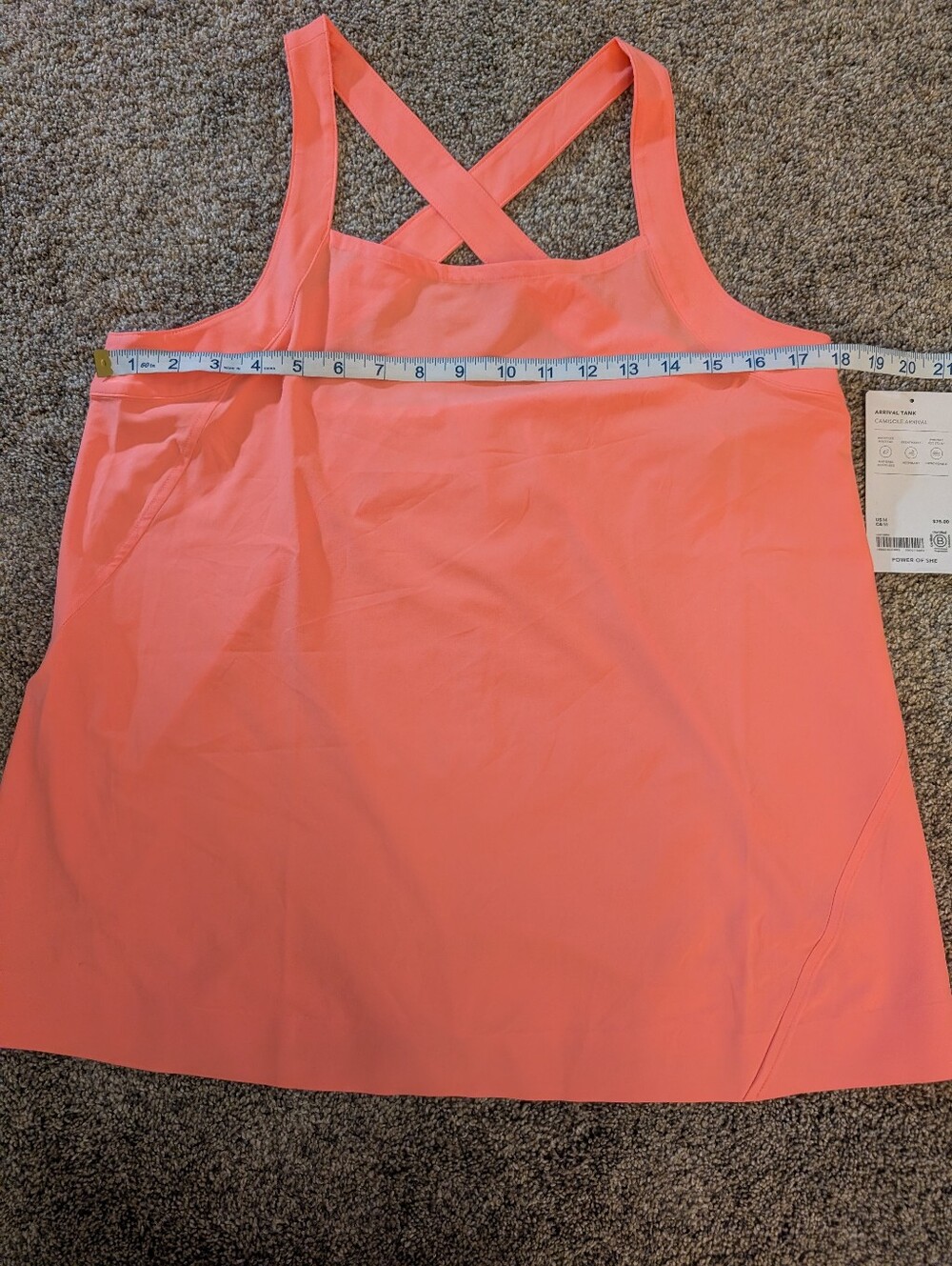 Women's Athleta NWT Arrival Tank Coral Size Medium